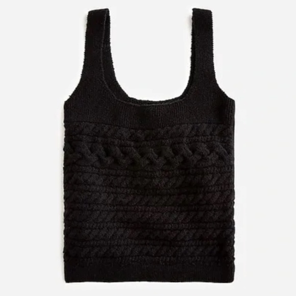 SUPERSOFT CROPPED CABLE-KNIT SWEATER-TANK SET - Picture 3 of 5